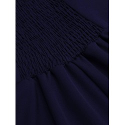  Halter Navy Swing Dress