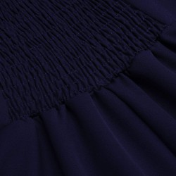  Halter Navy Swing Dress