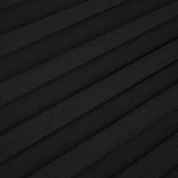 Black  Elegant Pleated Skirt