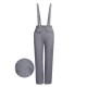 Gray Plaids Suspender Pants Gray Plaids Suspender Pants