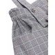 Gray Plaids Suspender Pants Gray Plaids Suspender Pants